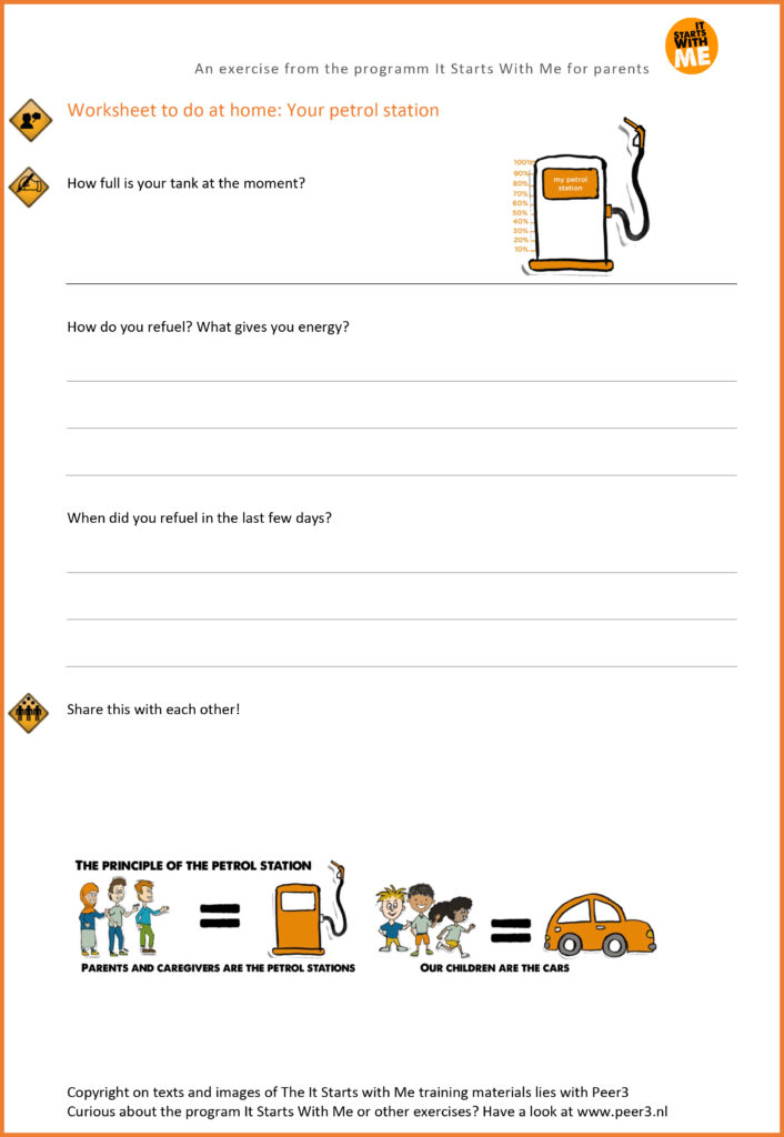 Free toolkit for parents about the petrol station